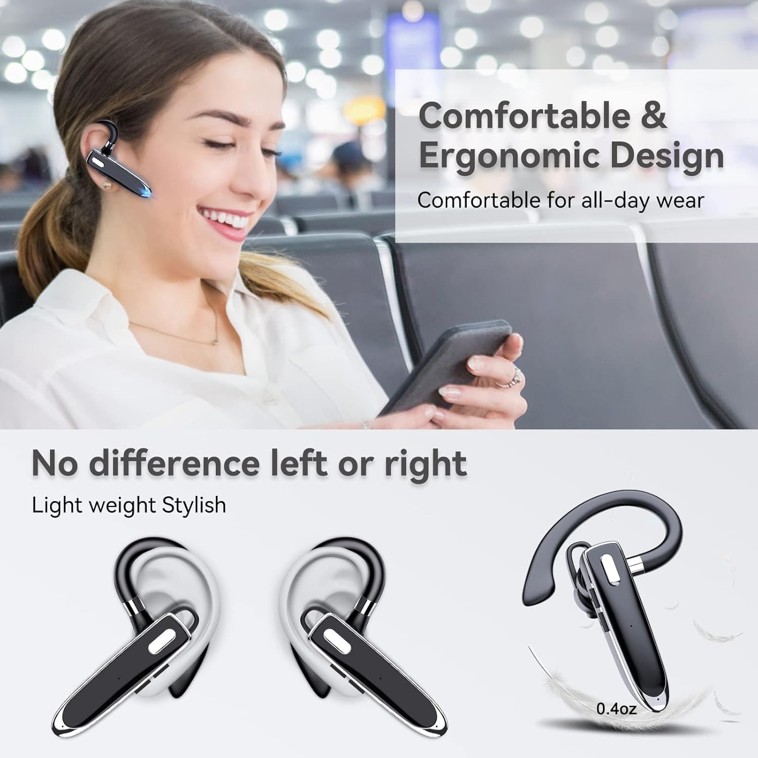 Thumbnail 4 de EUQQ V5.3 Bluetooth single wireless headset