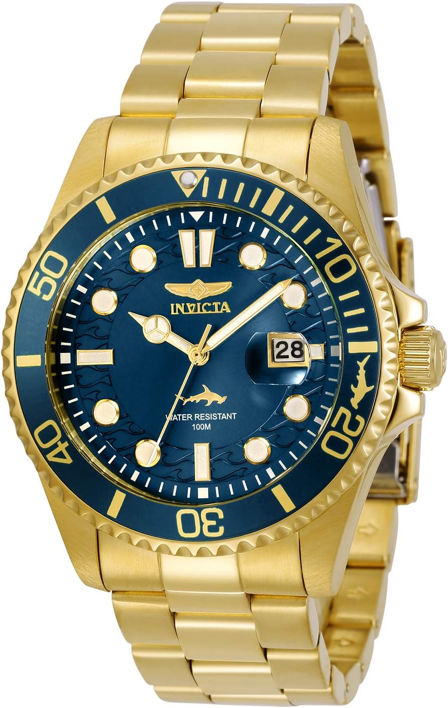 Detalle de Invicta Pro Diver Edelstahl Herren Quarzuhrwerk – 43 mm