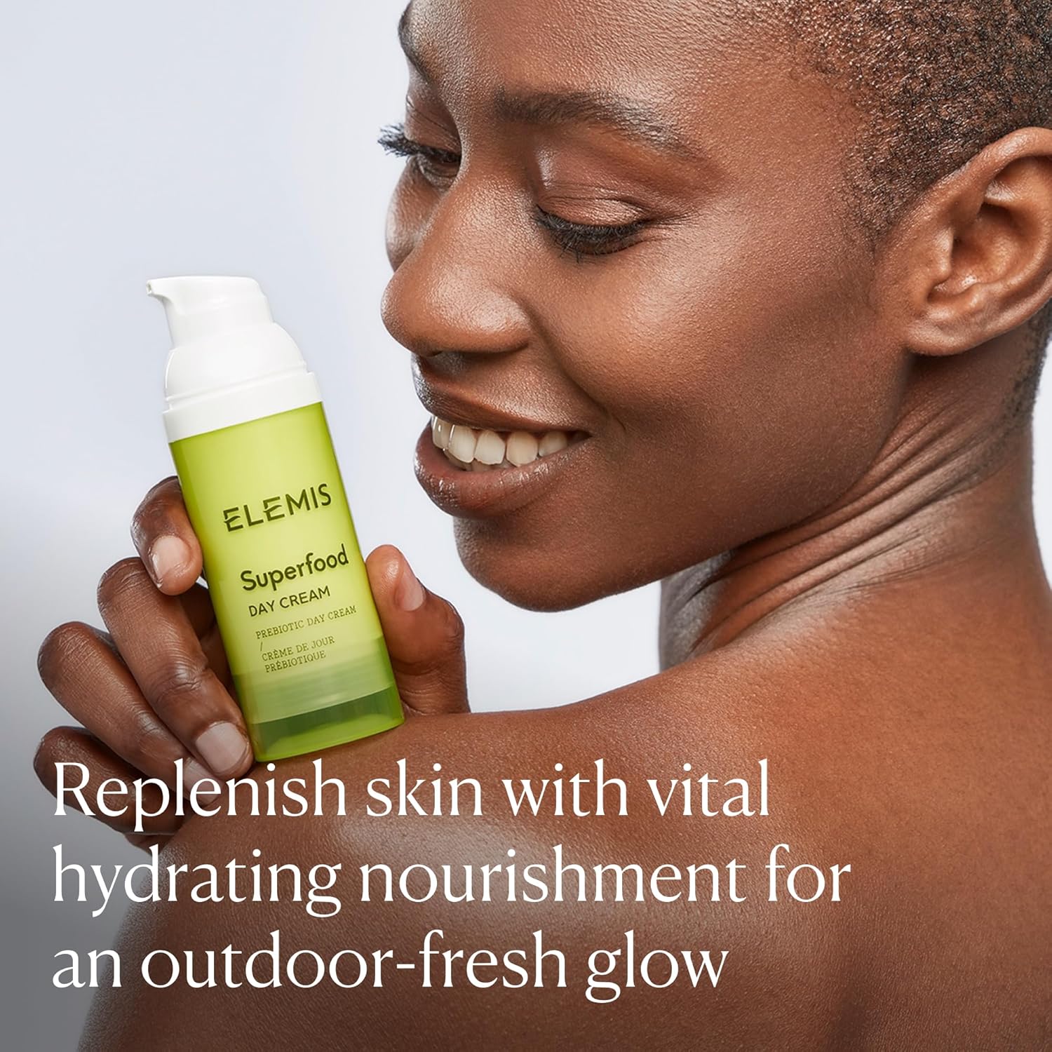 Detalle de Elemis Superfood Day Cream: crema giorno prebiotica al matcha con zenzero e bacche goji, 50 ml