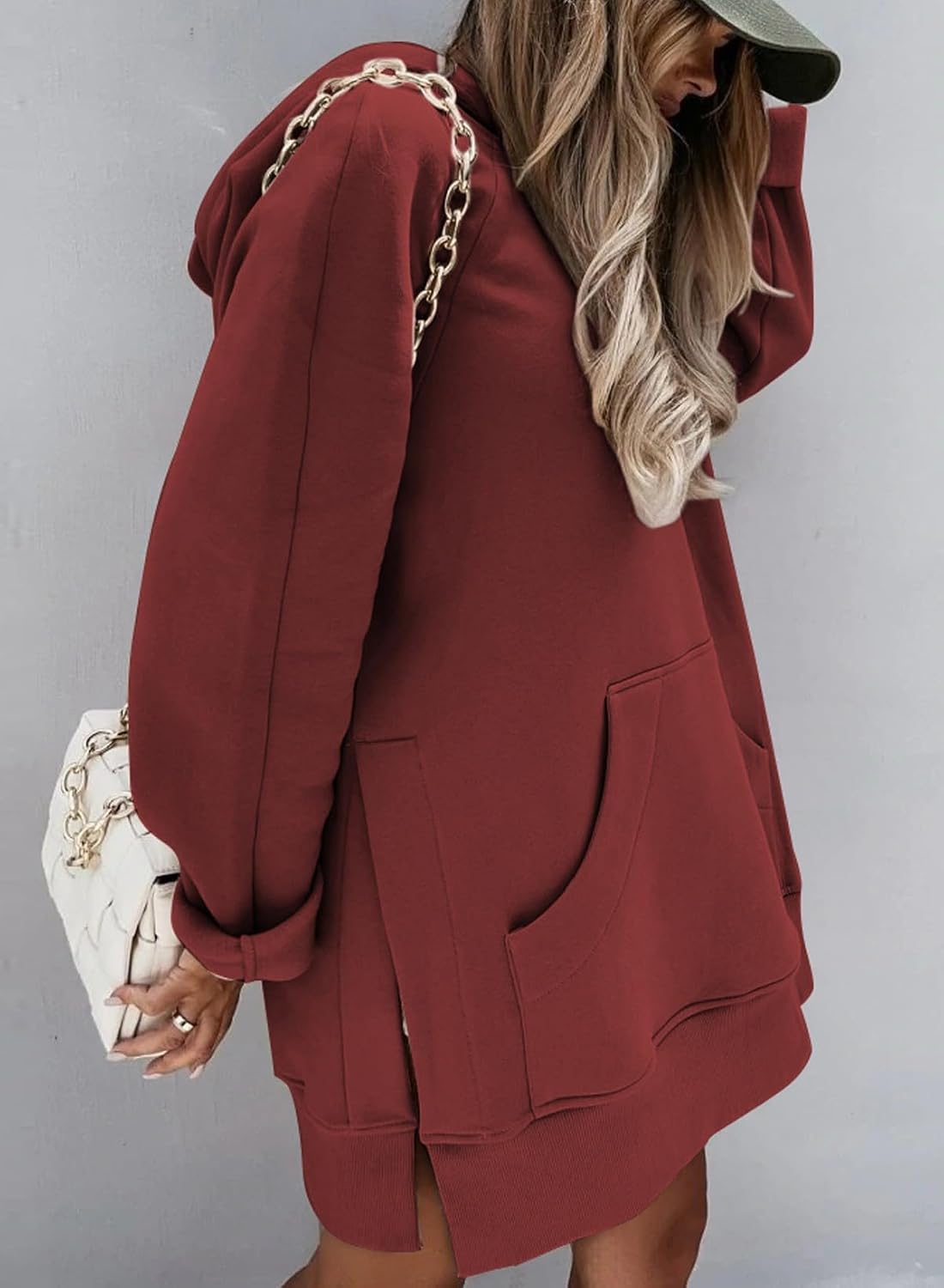 Detalle 2 de SHEWIN Hoodie Dress 95% Polyester