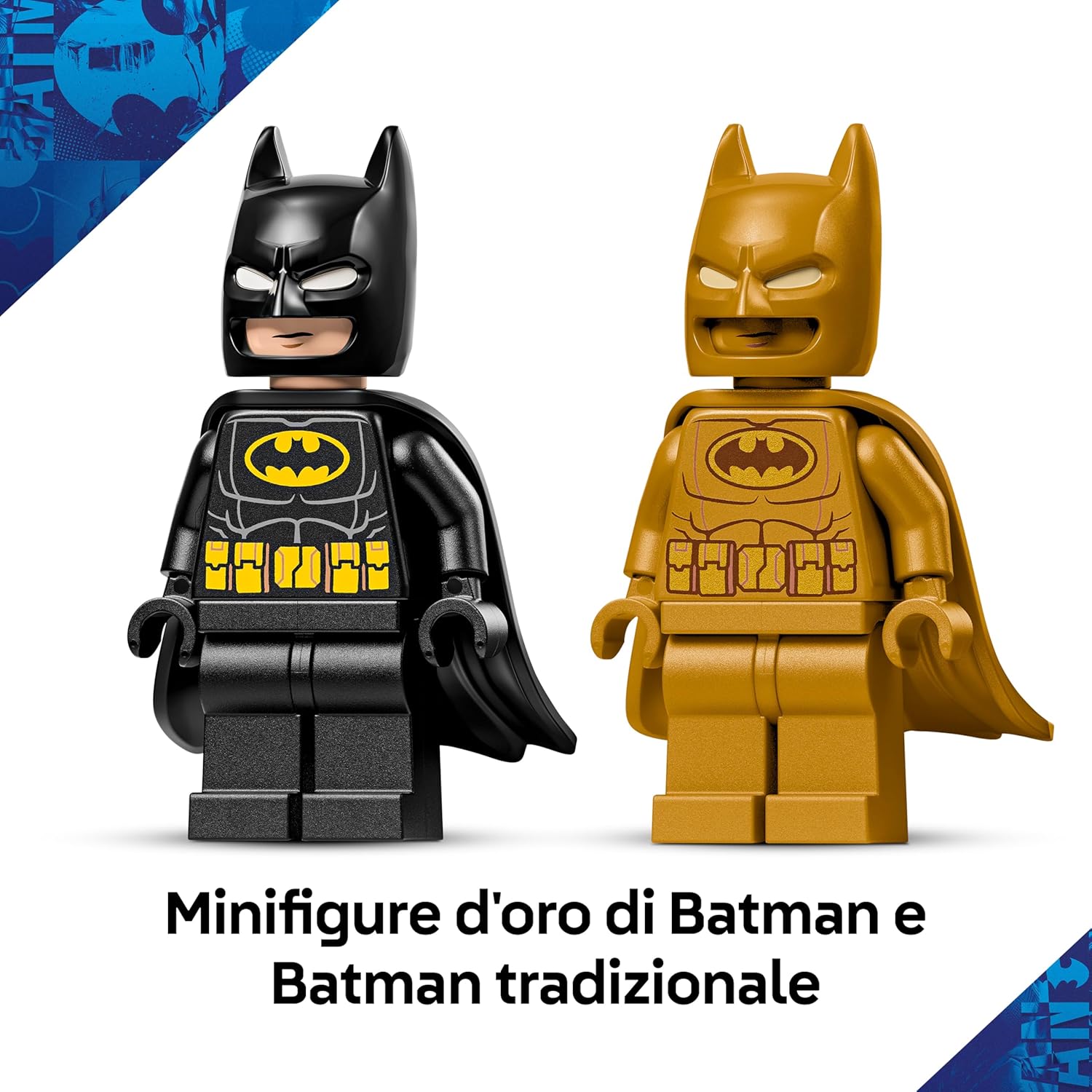 Detalle 2 de LEGO DC Logo di Batman - 76330: decorazione 3D da parete con 2 minifigure e accessori, edizione anniversario