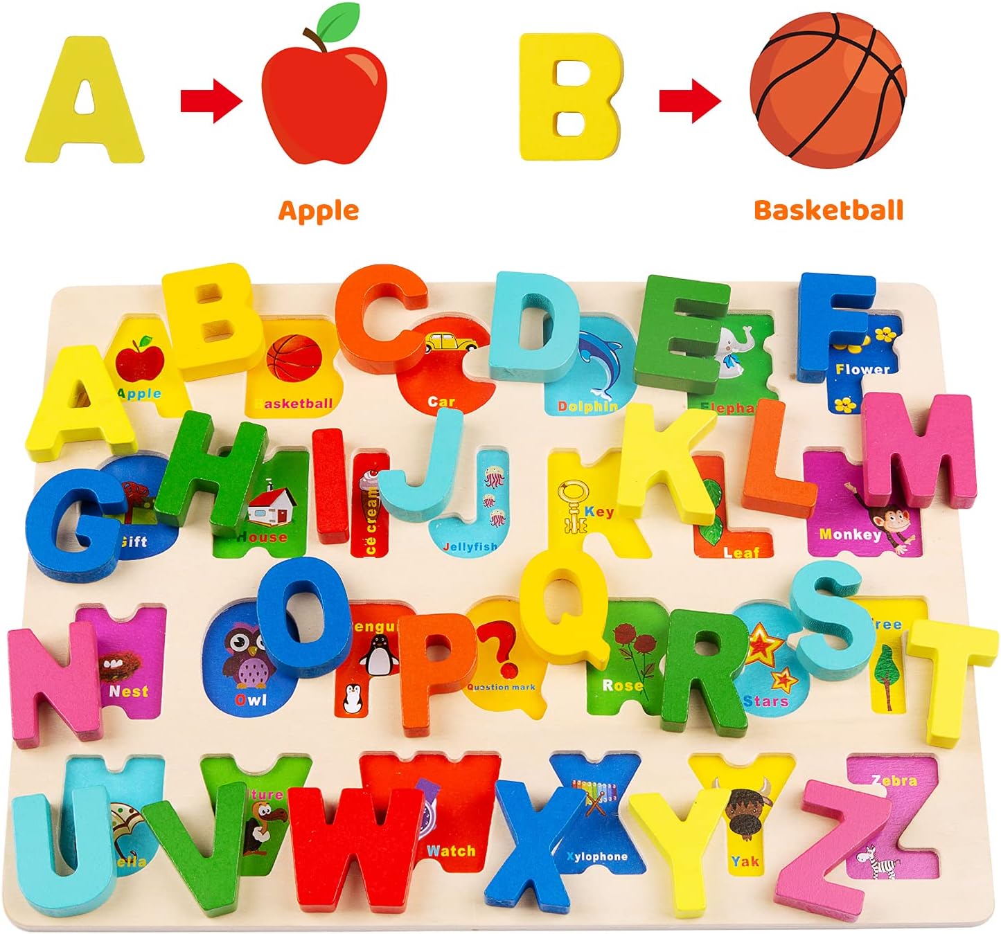 Detalle 1 de Voamuw Wooden Puzzles for Toddlers 3pcs set