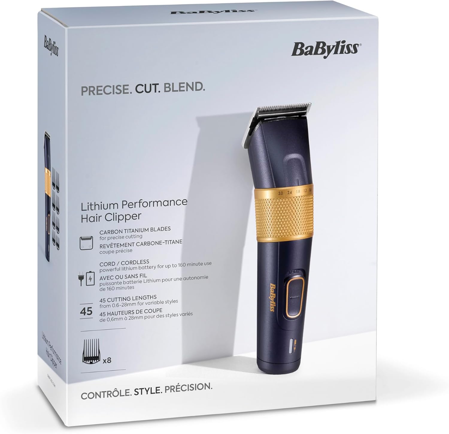 Thumbnail 6 de BaByliss Tagliacapelli Lithium Performance E986E: taglio di precisione 45 mm, autonomia fino a 160 min