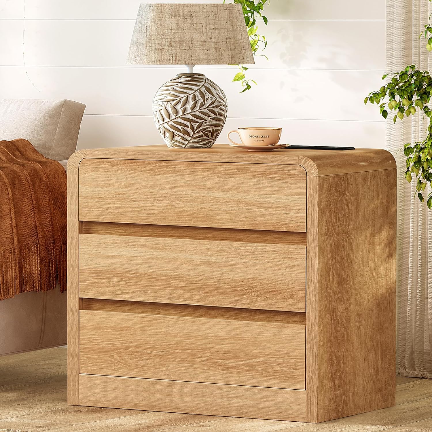 Detalle de TEENFON Nightstand Set with 3 Drawers