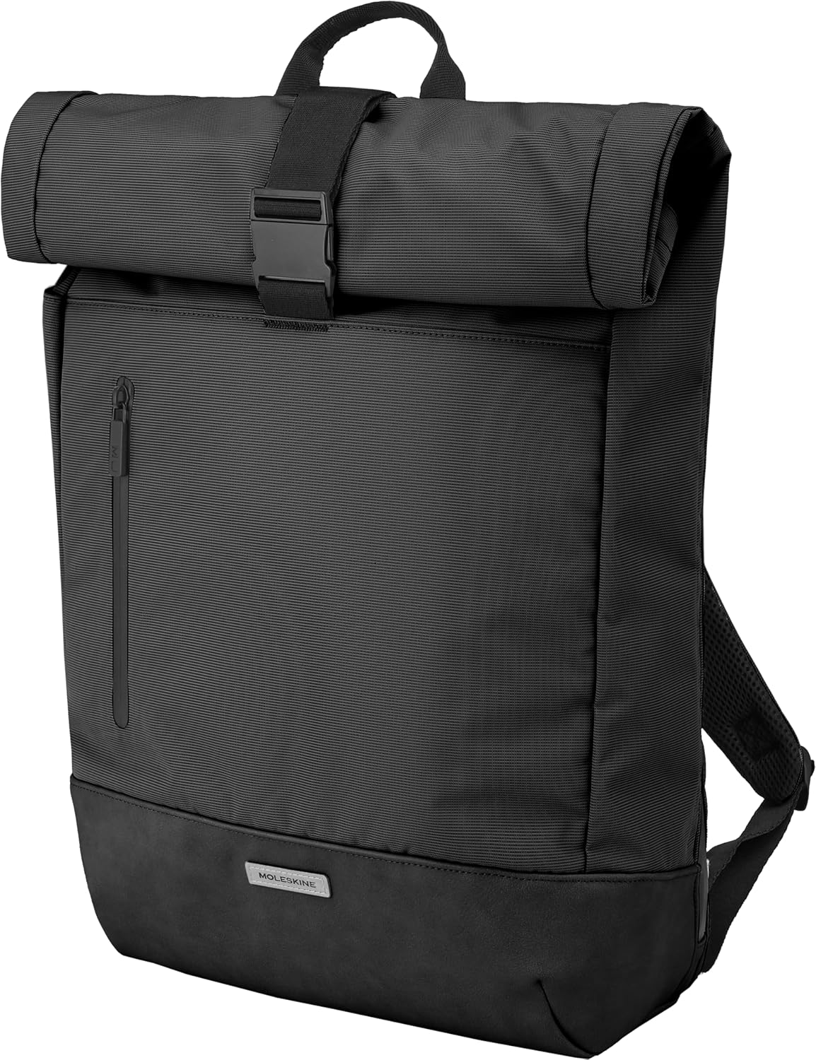 Detalle de Moleskine Sac à Dos Enroulé Collection Metro – sac à dos pour ordinateur jusqu’à 15 pouces, noir