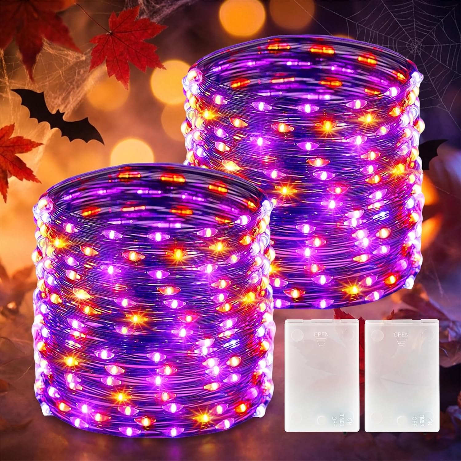 Detalle de Brightown Halloween String Lights, 50 LEDs