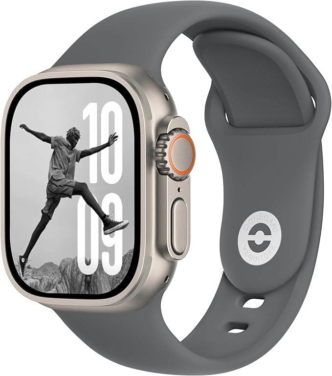 Detalle de DONEGANI SB Correa Apple Watch Ultra 2 Gris 🌋