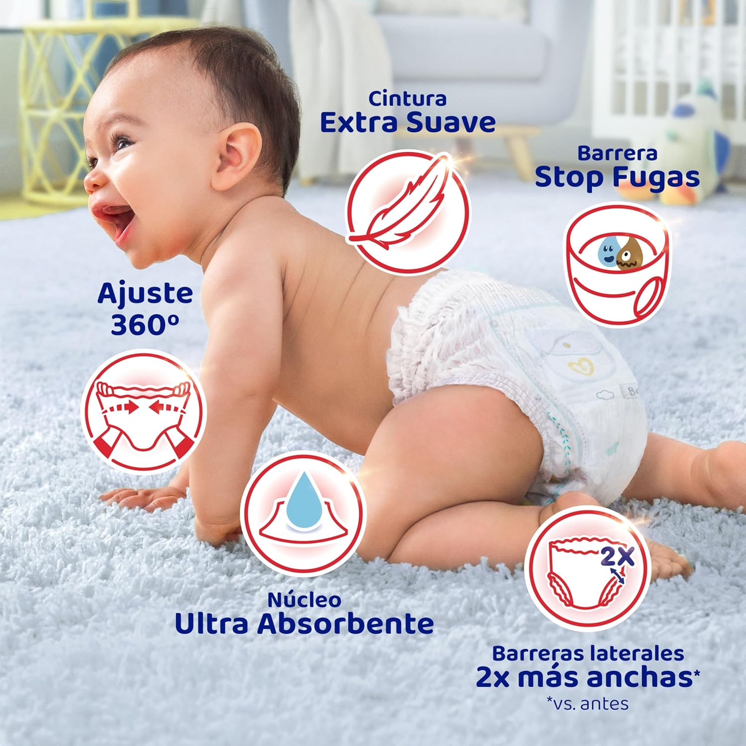 Detalle 2 de Dodot Activity Pants Talla 6, 70 Pañales 🍼 Sin Fugas