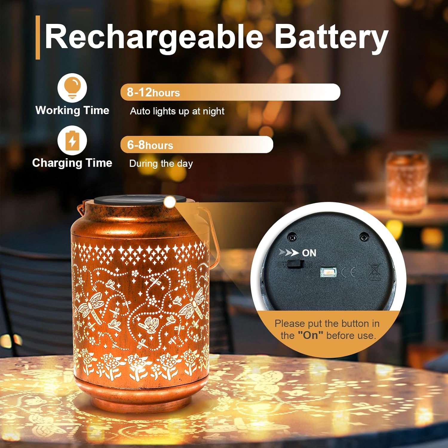 Detalle 2 de Dragonfly Solar Lantern Garden Light for Mum 🌼