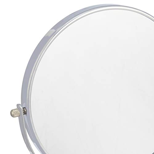 Detalle de Amazon Basics Espejo de Vanidad Redondo Cromo 38.6cm🪞