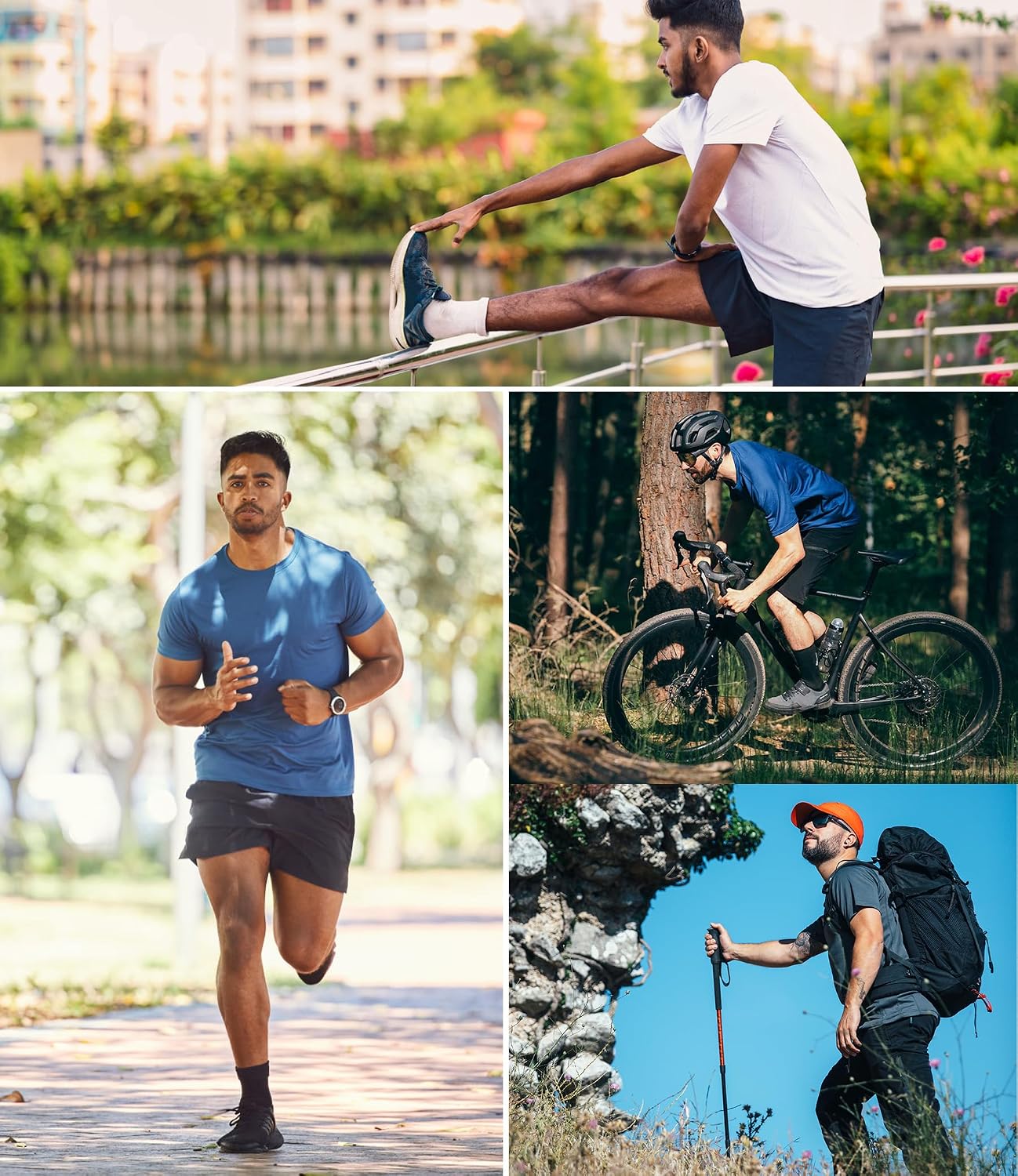 Detalle de Kinglaman 1/5 Pack Mesh Workout Shirts for Men (Dry Fit, Moisture Wicking) Short Sleeve Tees