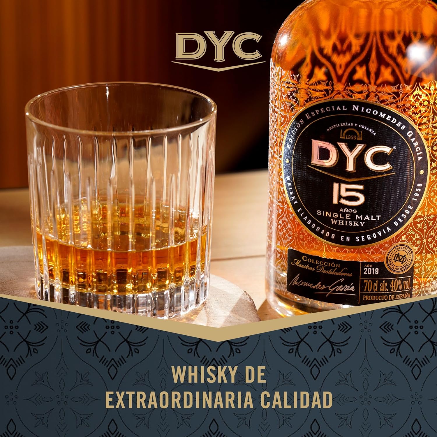 Thumbnail 4 de DYC 15 Años Whisky Single Malt Colección Maestros 🥃 70cl