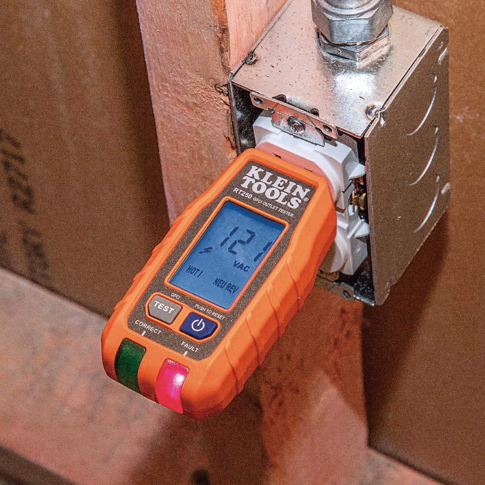 Detalle 1 de Klein Tools GFCI Outlet Tester with LCD Display