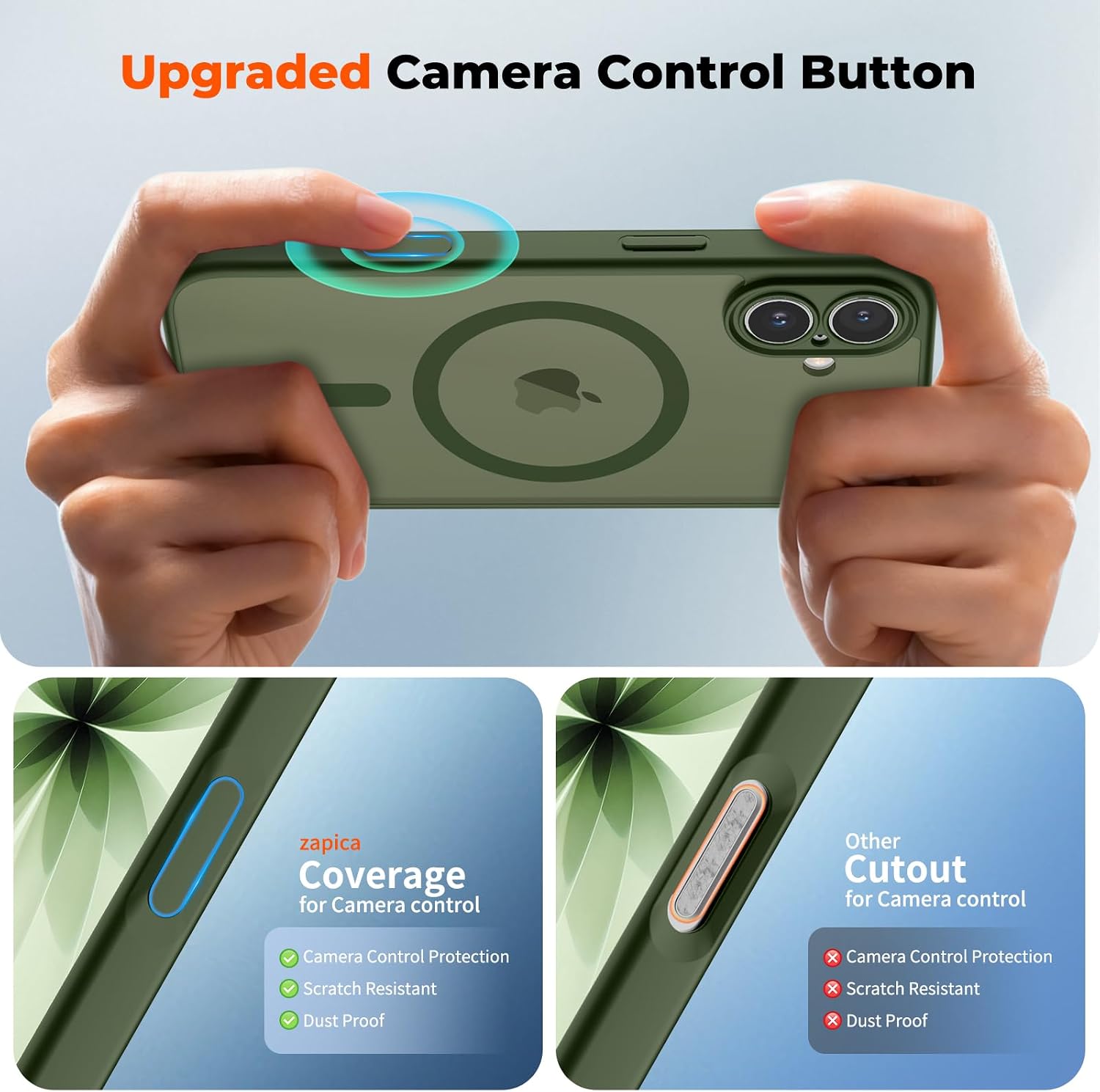 Thumbnail 3 de zapica Magnetic for iPhone 17 Case Cedar Green