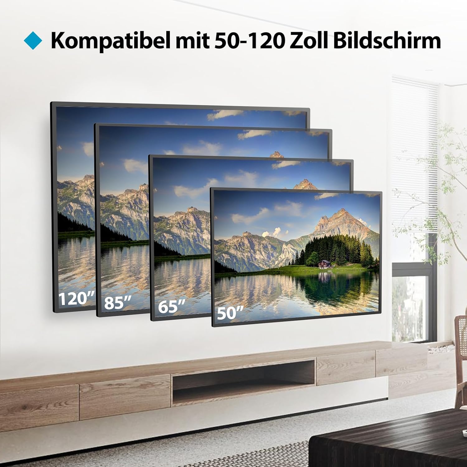Thumbnail 6 de JXMTSPW TV Wandhalterung 50–120 Zoll