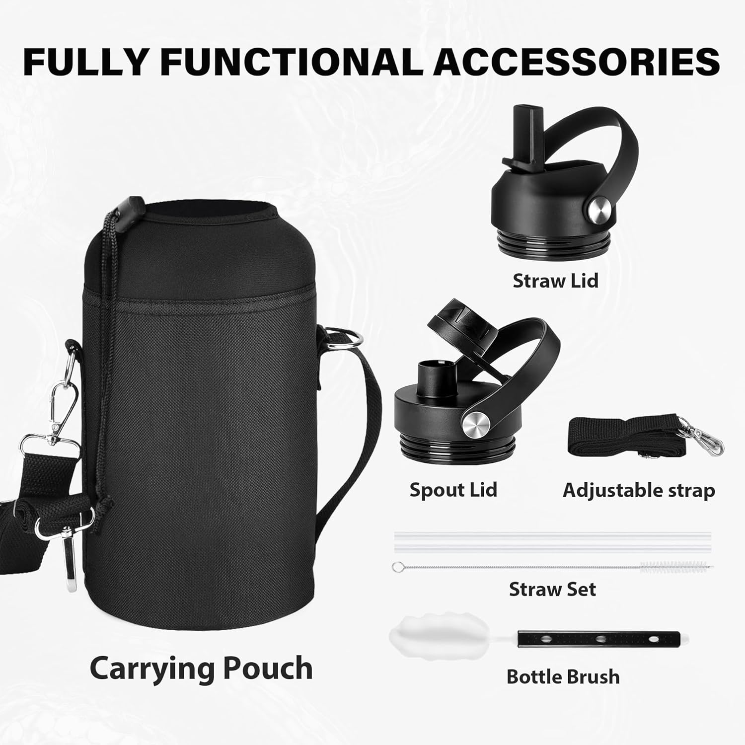 Thumbnail 5 de One Gallon Insulated Water Bottle with Triple Wall Vacuum (128 oz)