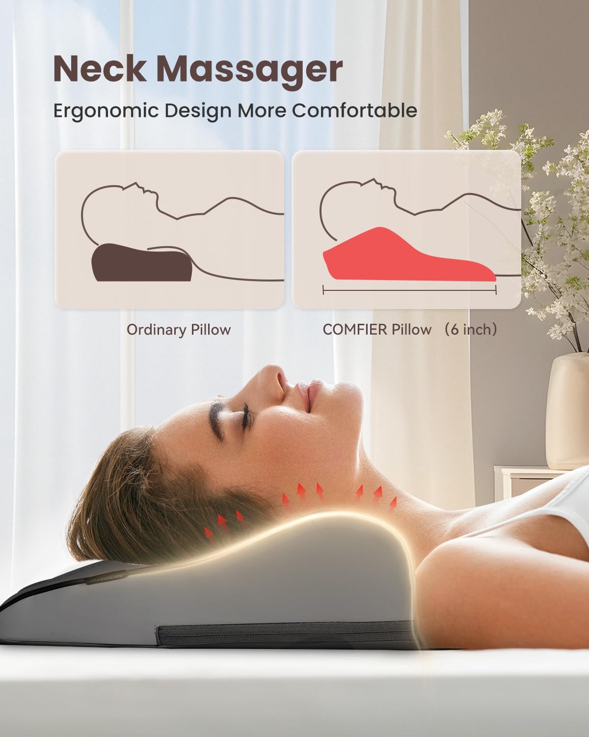 Detalle de COMFIER back massager with heat