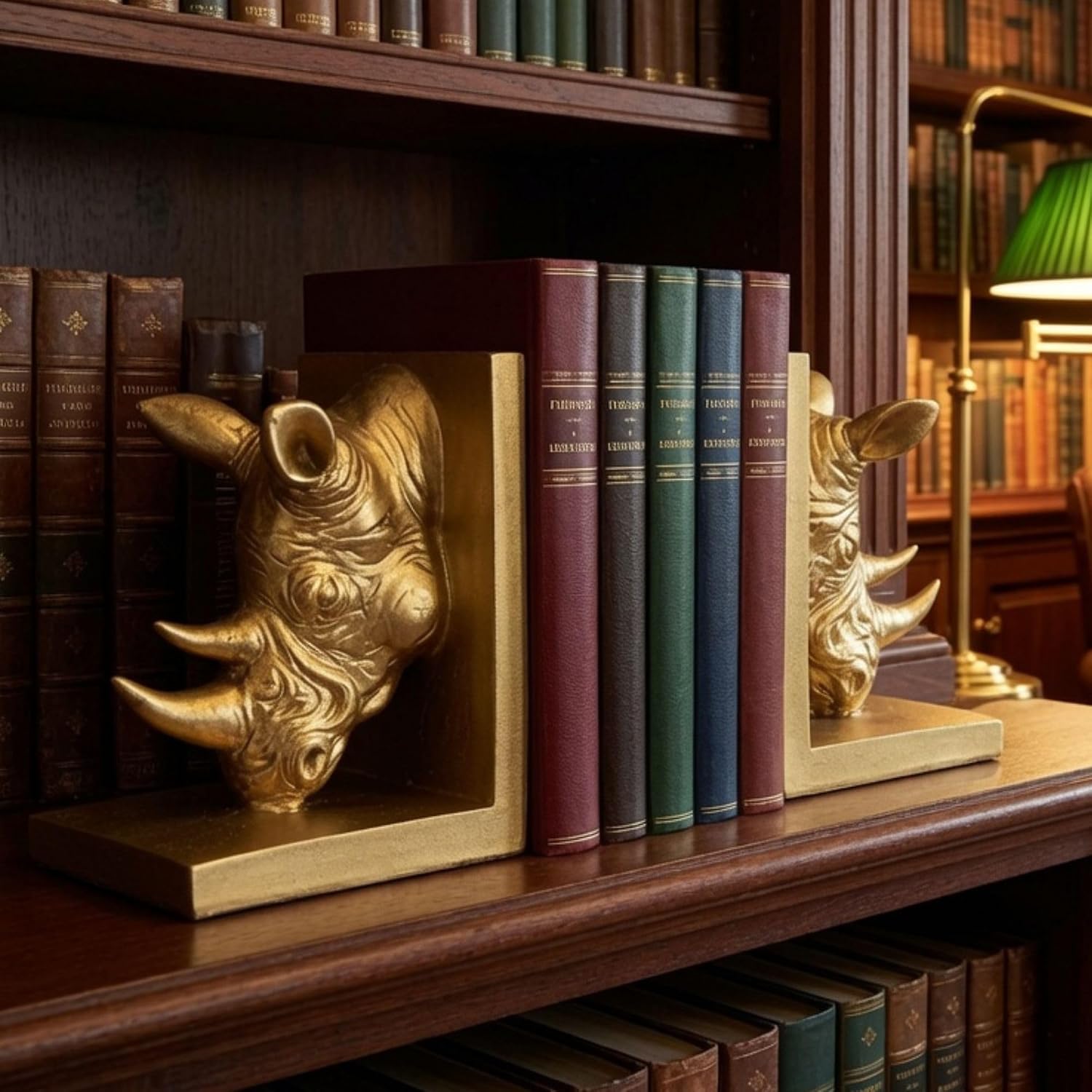 Detalle 2 de Bellaa Rhinoceros Bookends, 7-inch