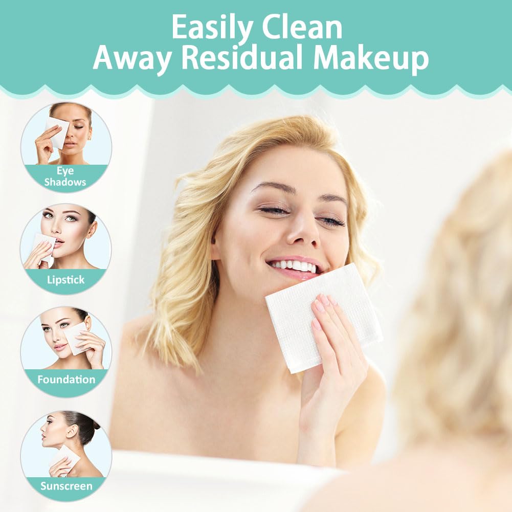 Detalle 2 de HOMEXCEL Face Towelettes 50-count disposable wipes 🧻
