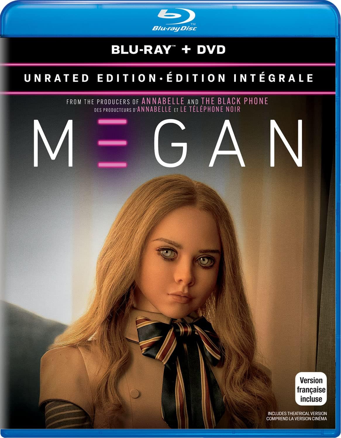Detalle de M3GAN Unrated Edition Blu-ray + DVD, Bilingual
