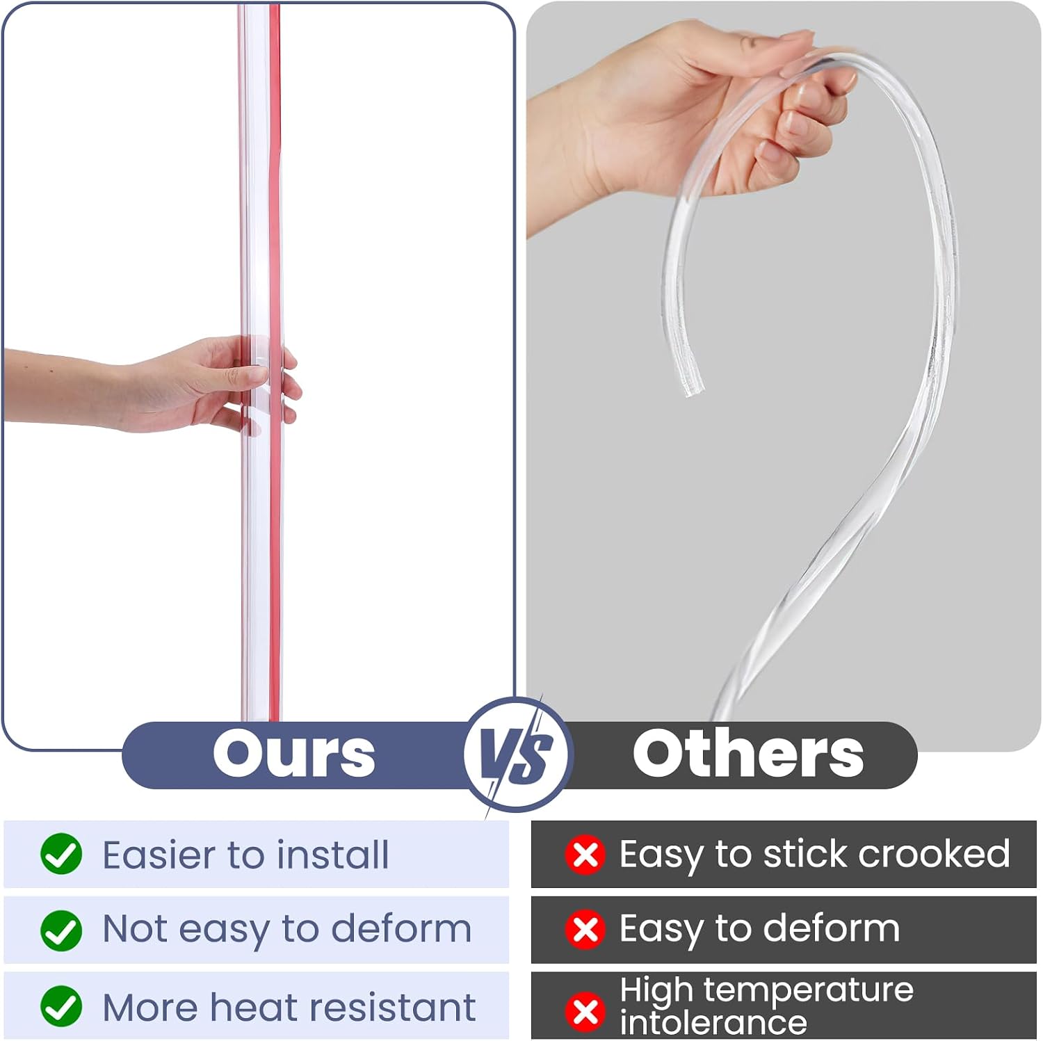 Thumbnail 6 de MONOID Clear Wall Corner Protector, 2-Piece Self-Adhesive Guard, 5 cm × 120 cm