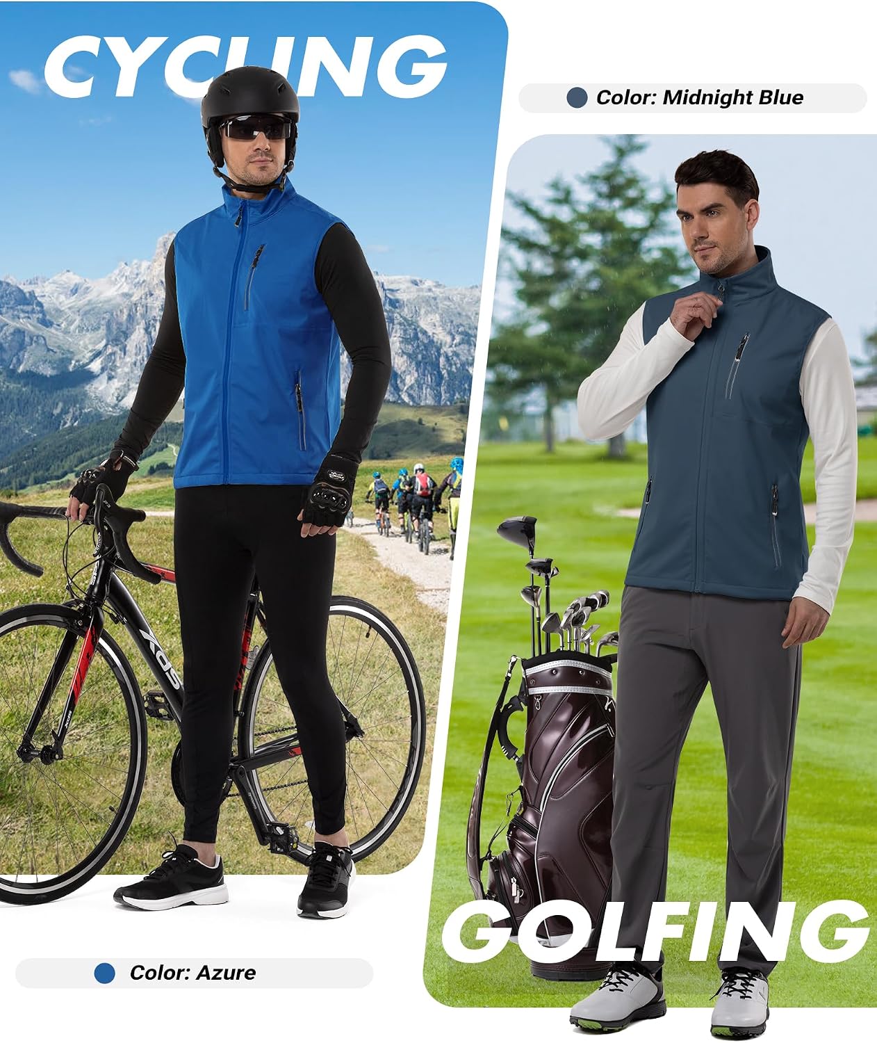 Detalle de 33,000ft Leichte Softshell-Weste für Herren – Wasserdicht, winddicht, atmungsaktiv