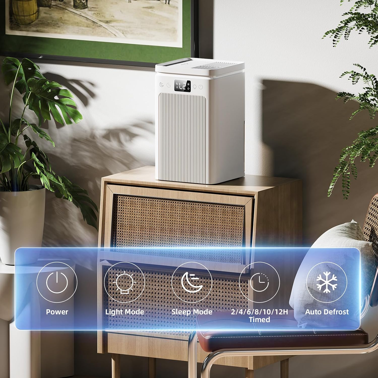 Thumbnail 4 de 2.2L Small Home Dehumidifier touch control for bedrooms 🏠