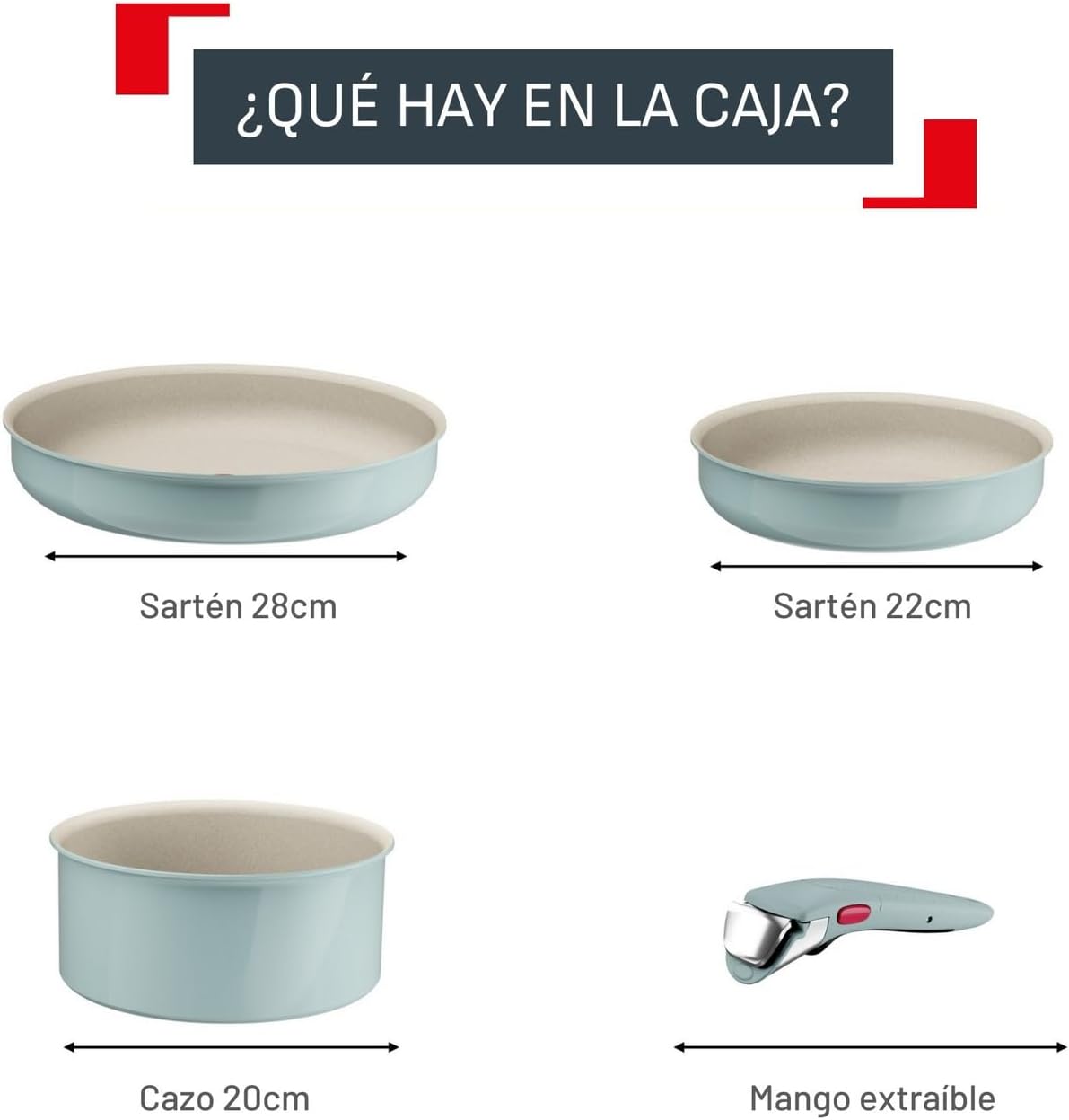 Detalle 2 de Tefal Ingenio Serenity juego 22/28 cm