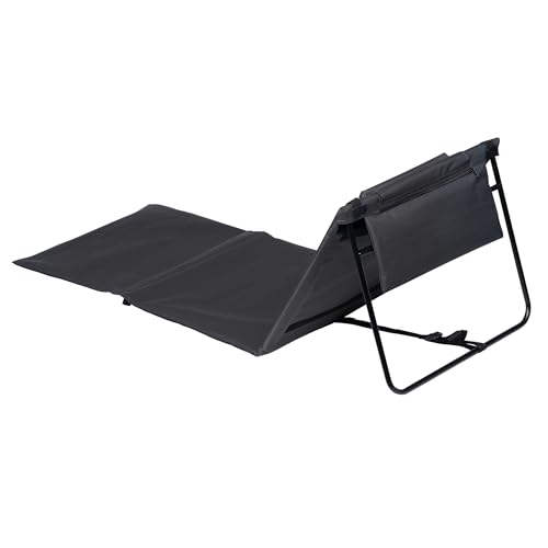 Thumbnail 6 de Spetebo Strandmatte 2er Set 145 x 48 cm mit verstellbarer Lehne, dunkelgrau