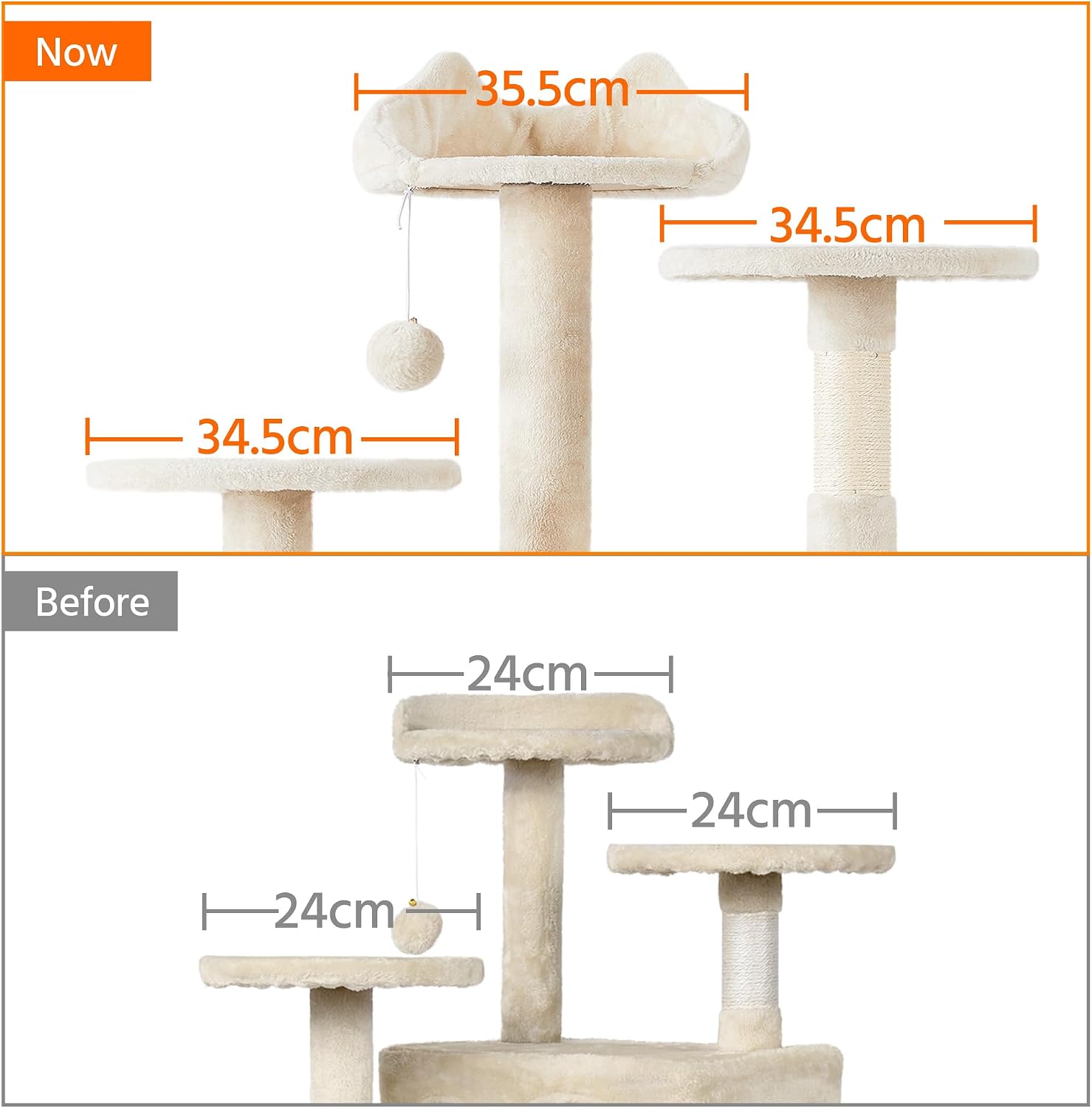 Thumbnail 6 de Yaheetech Arbre à Chat 178 cm pour 3–4 chats