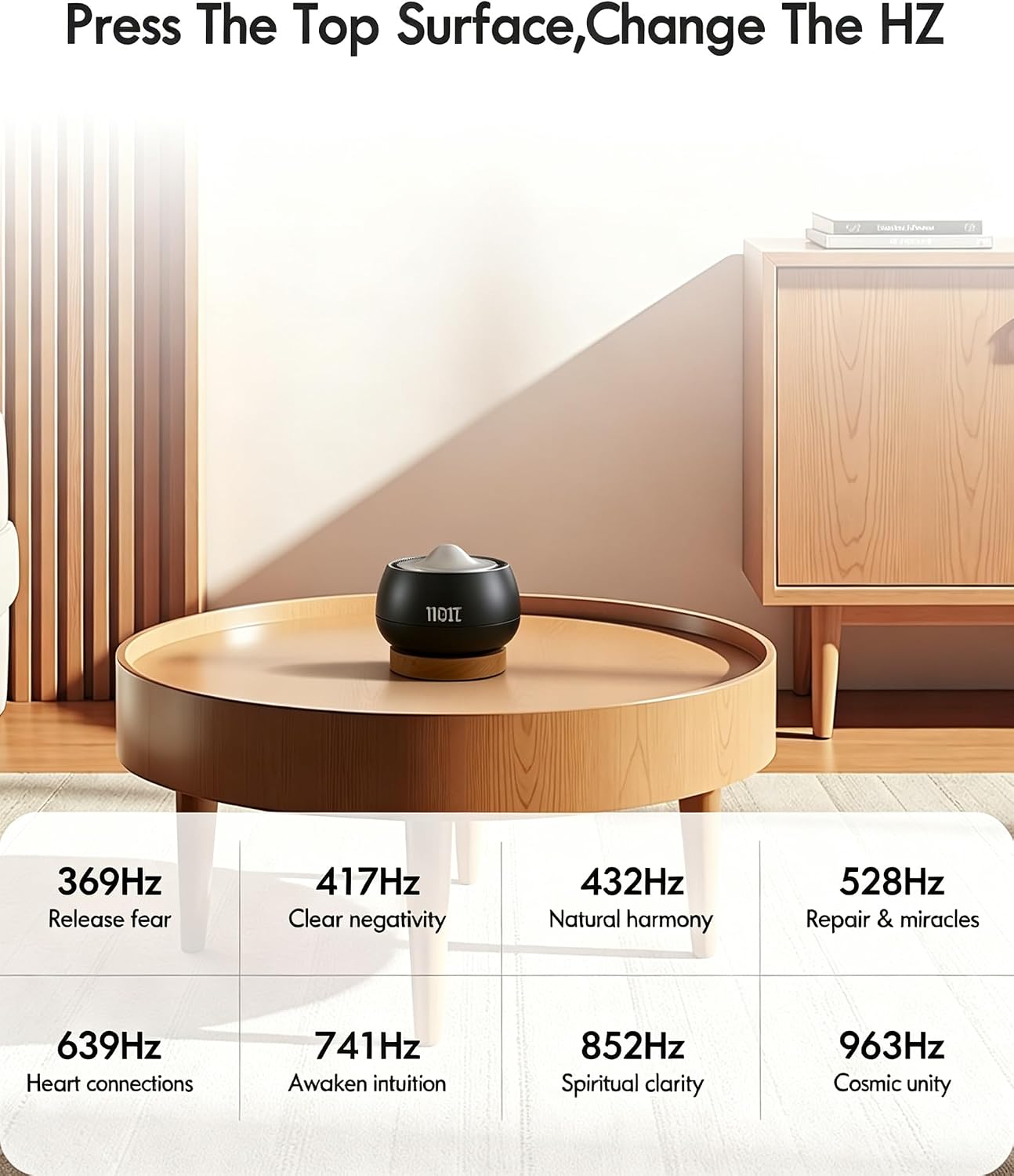 Detalle 1 de NDLT B2 Electronic Tibetan Singing Bowl with 8 Frequencies and Dual Modes