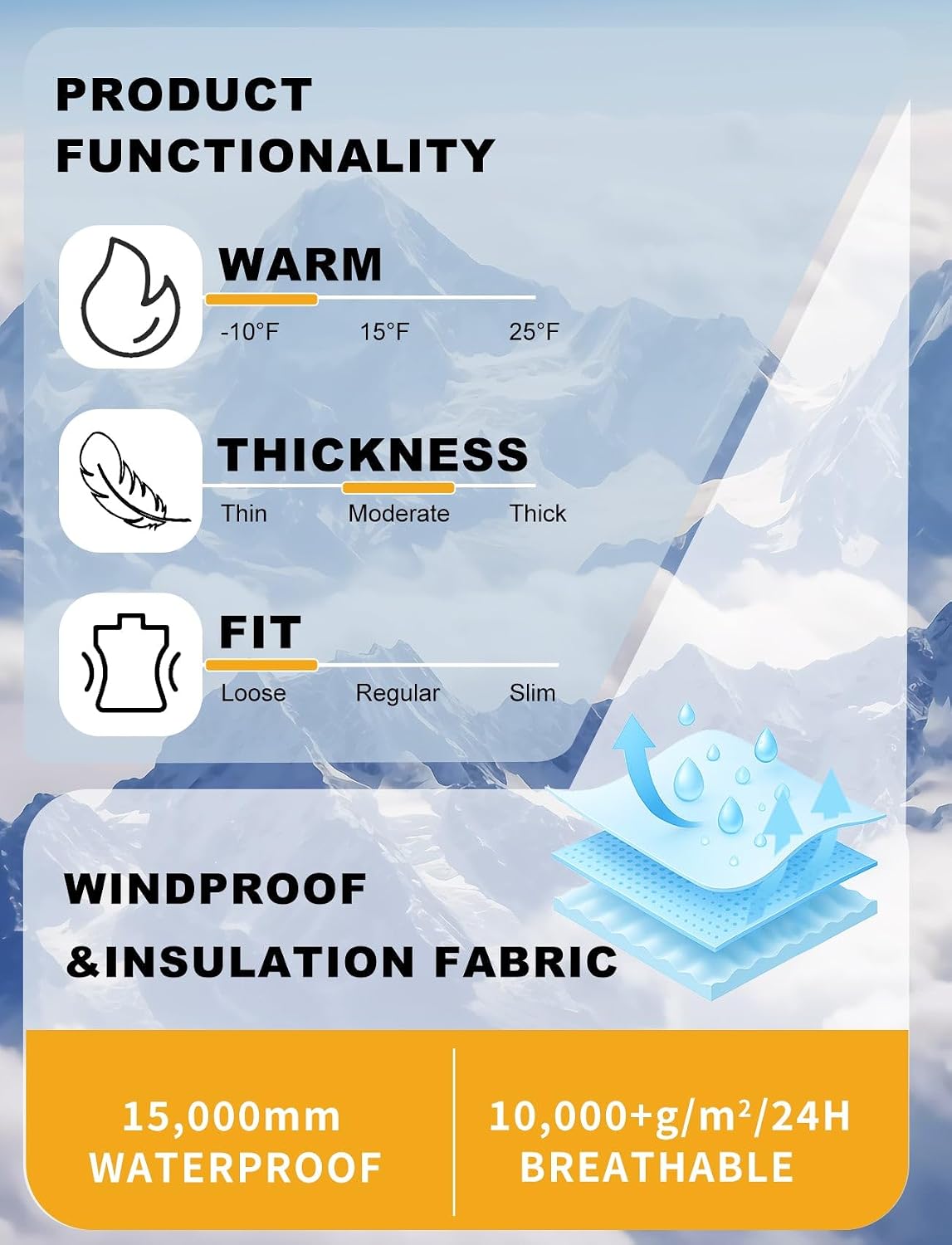 Thumbnail 5 de GSOU SNOW Snowboard Pants Waterproof Insulated