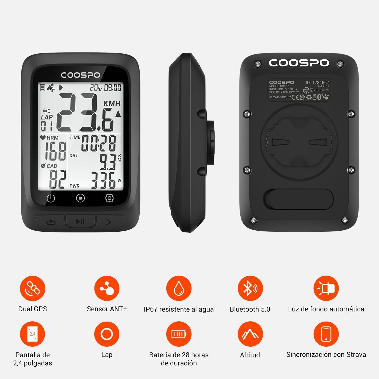 Thumbnail 5 de COOSPO BC107 GPS Computadora de Bicicleta