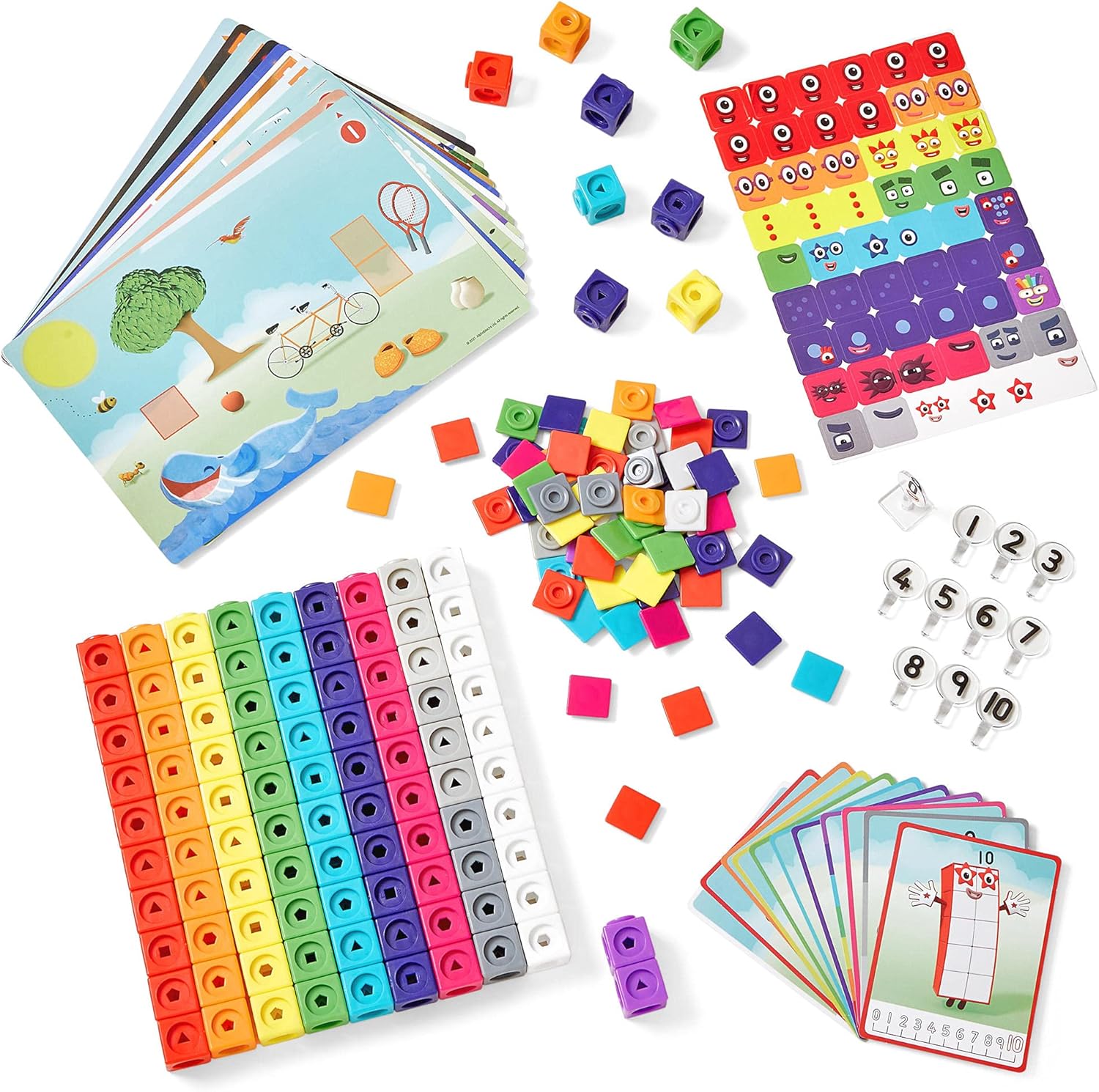 Detalle de Learning Resources Set di attività Numberblocks 1-10 con i Cubi MathLink