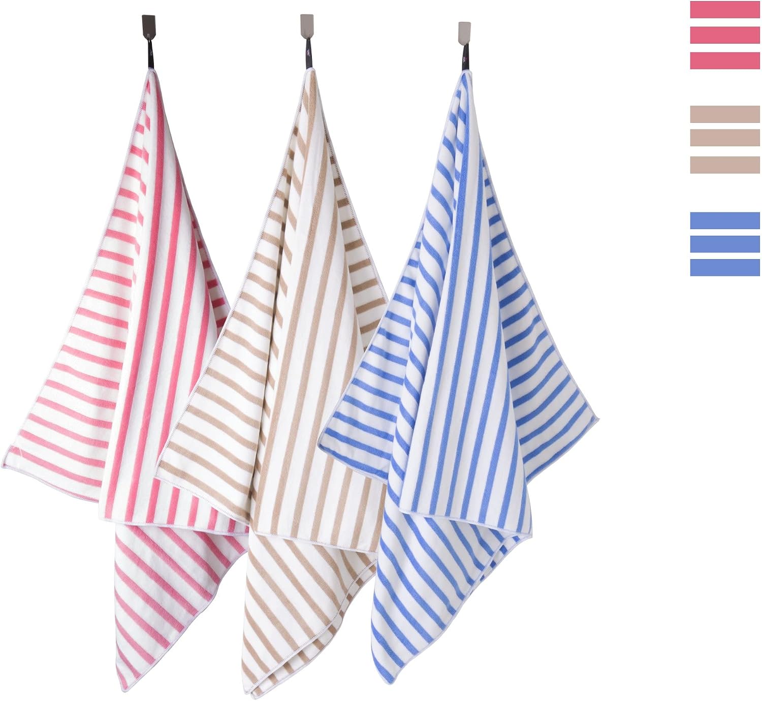 Detalle 2 de JML Beach Towels Microfiber 4-Pack 30" x 60" 🏖