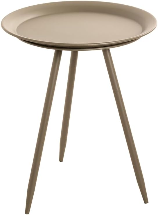 Detalle de HAKU Tavolino bronzo in metallo – Ø 38 cm, altezza 47 cm, stile moderno