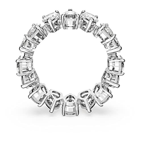 Detalle de Swarovski Anillo Vittore con Circonita en talla pera - Blanco con baño de rodio