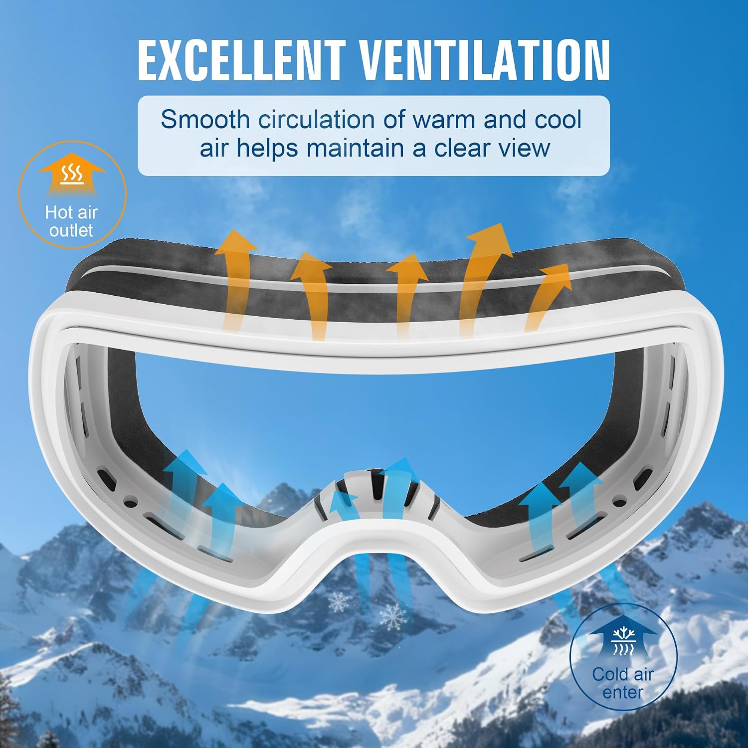 Detalle de Suoso Ski Goggles Anti Fog UV400 99.99%
