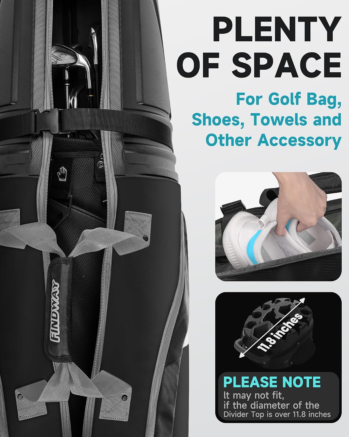 Detalle 2 de Findway Golf Travel Bag 55in