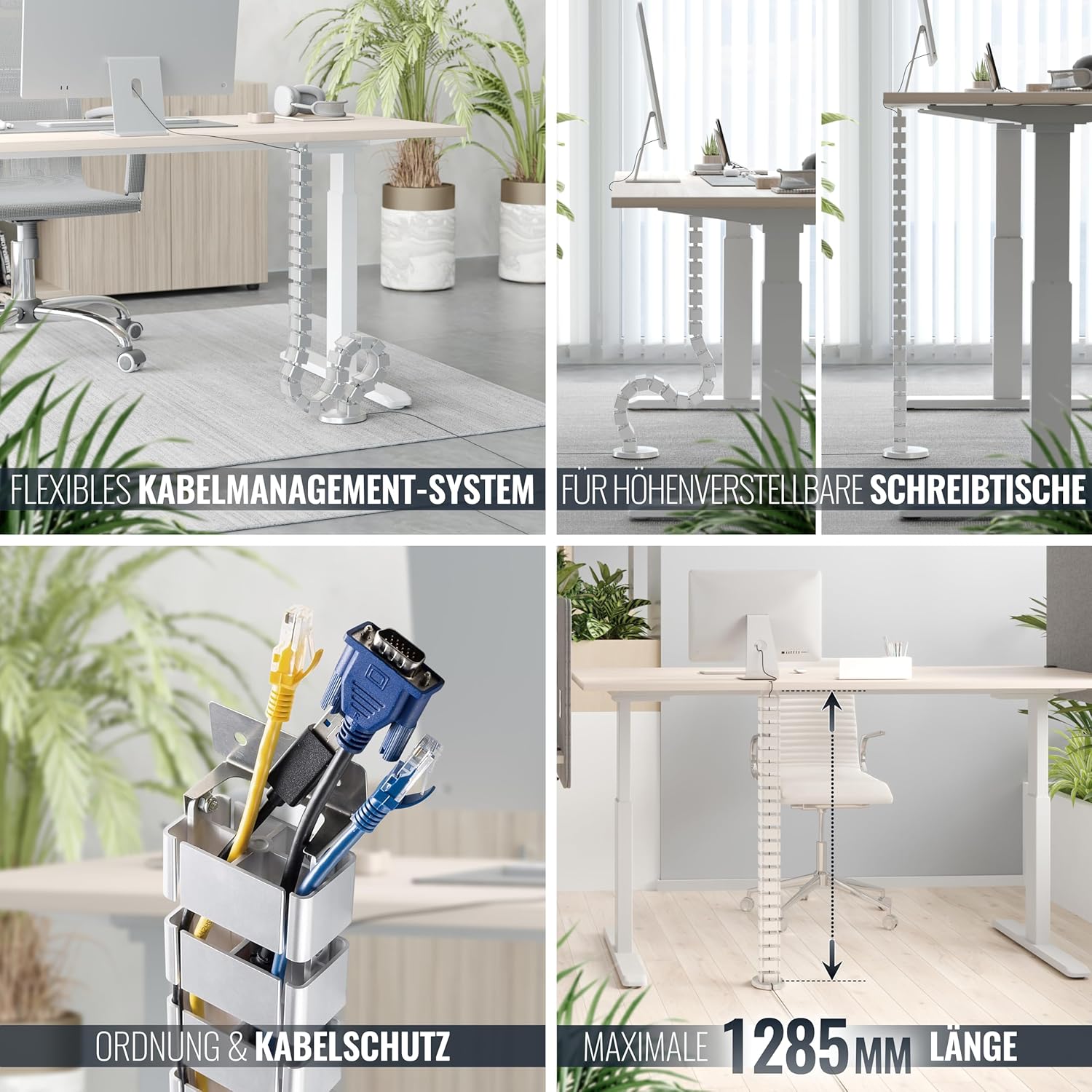 Thumbnail 2 de RICOO Z0101-S Kabelkanal 128 cm 📺