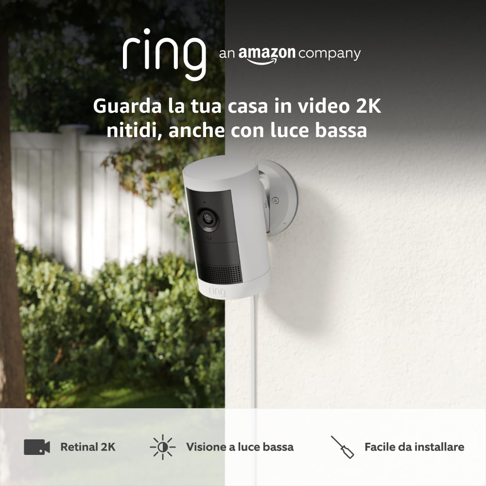 Thumbnail 6 de Ring Videocamera esterna Plus a energia solare (Outdoor Camera Plus, modello recente) con video 2K e batteria ricaricabile