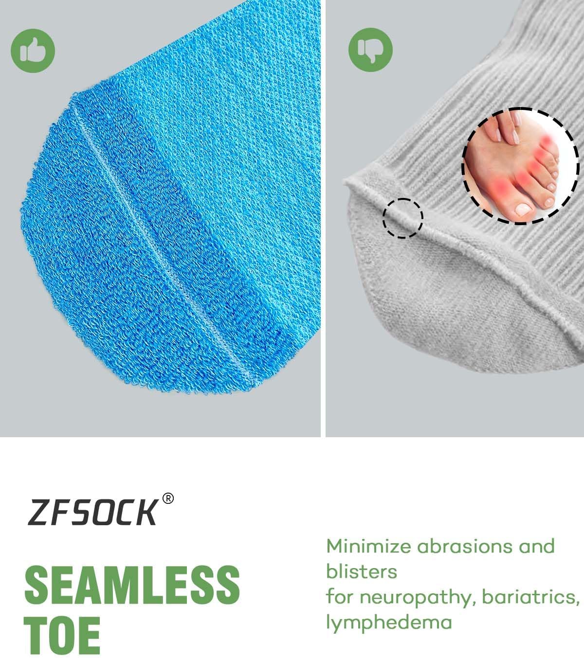 Detalle de ZFSOCK Diabetic Socks Bamboo Ankle 1 Pair