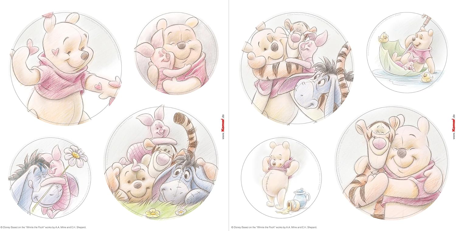 Thumbnail 1 de Disney Fenstersticker Winnie Puuh Wonderful Bubbles, 2 Bogen – 30 x 30 cm
