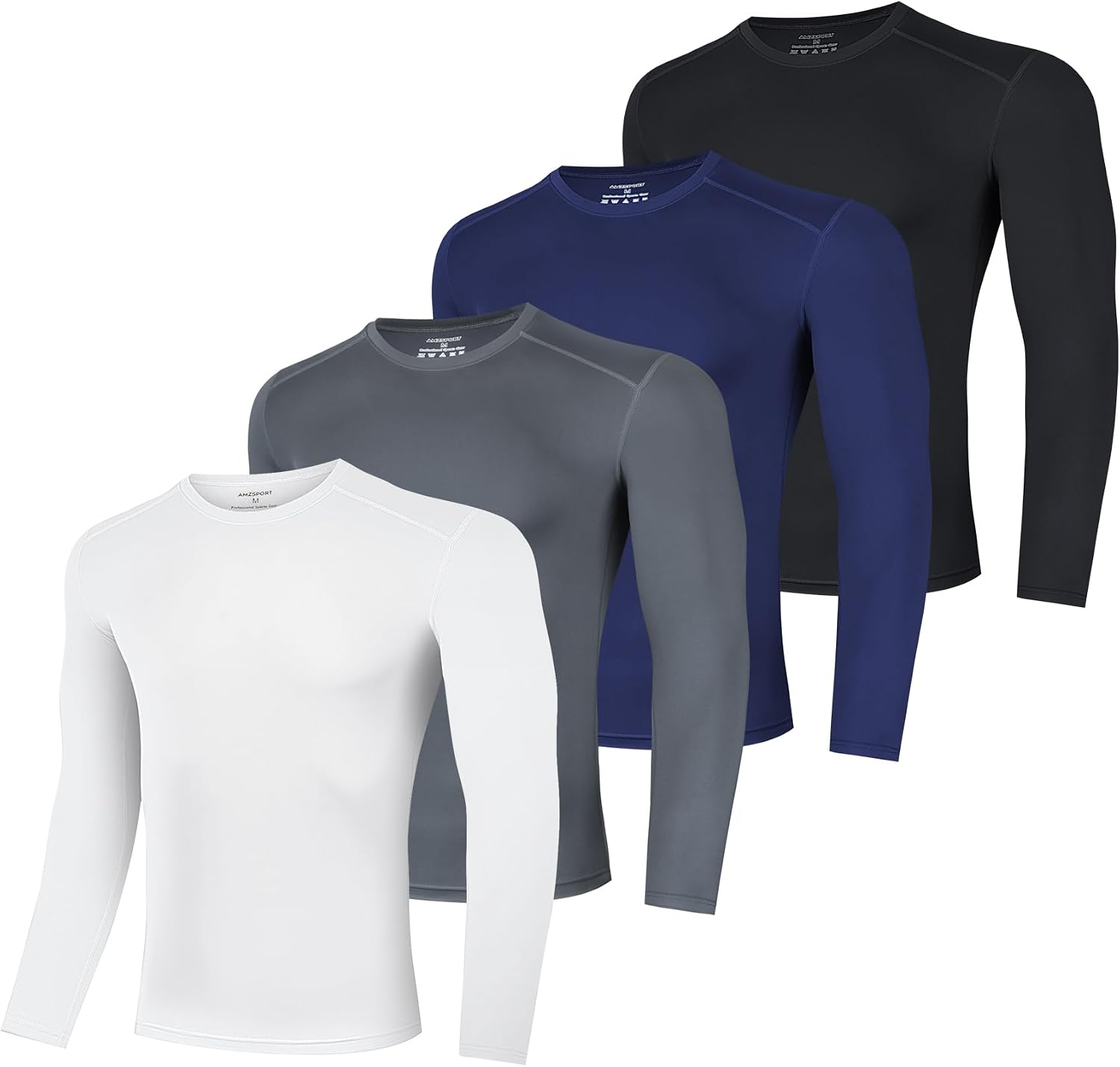 Detalle 2 de AMZSPORT Maglia Compressione Uomo 2 pezzi 🏋
