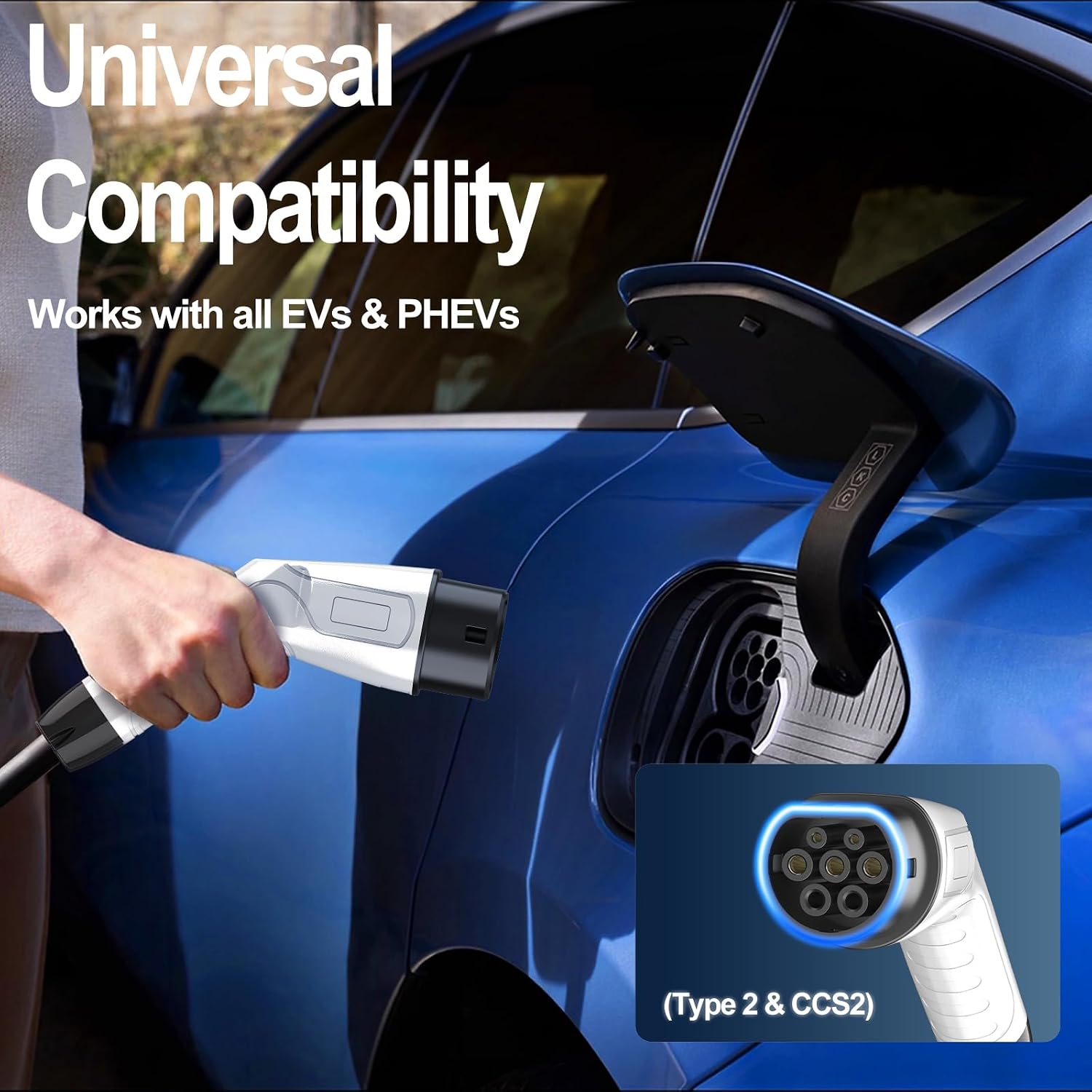 Thumbnail 6 de RTSKY EV Charger 8m 3 kW Type 2 to UK Plug