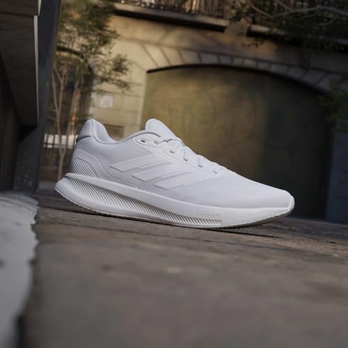 Detalle de ADIDAS Runfalcon 5 para hombre – zapatillas de running en Cloud White