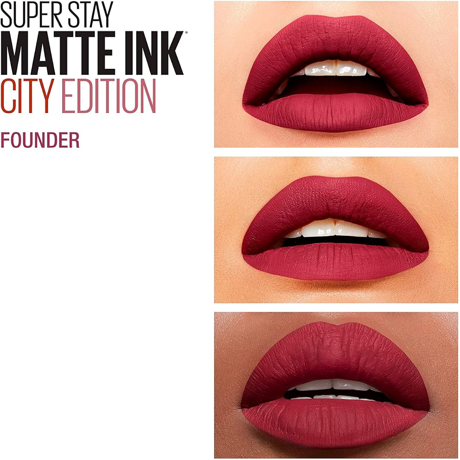Detalle 2 de Maybelline New York SuperStay Matte Ink Tinta Labbra – Kit 2 Rossetti 115 Founder + 65 Seductress