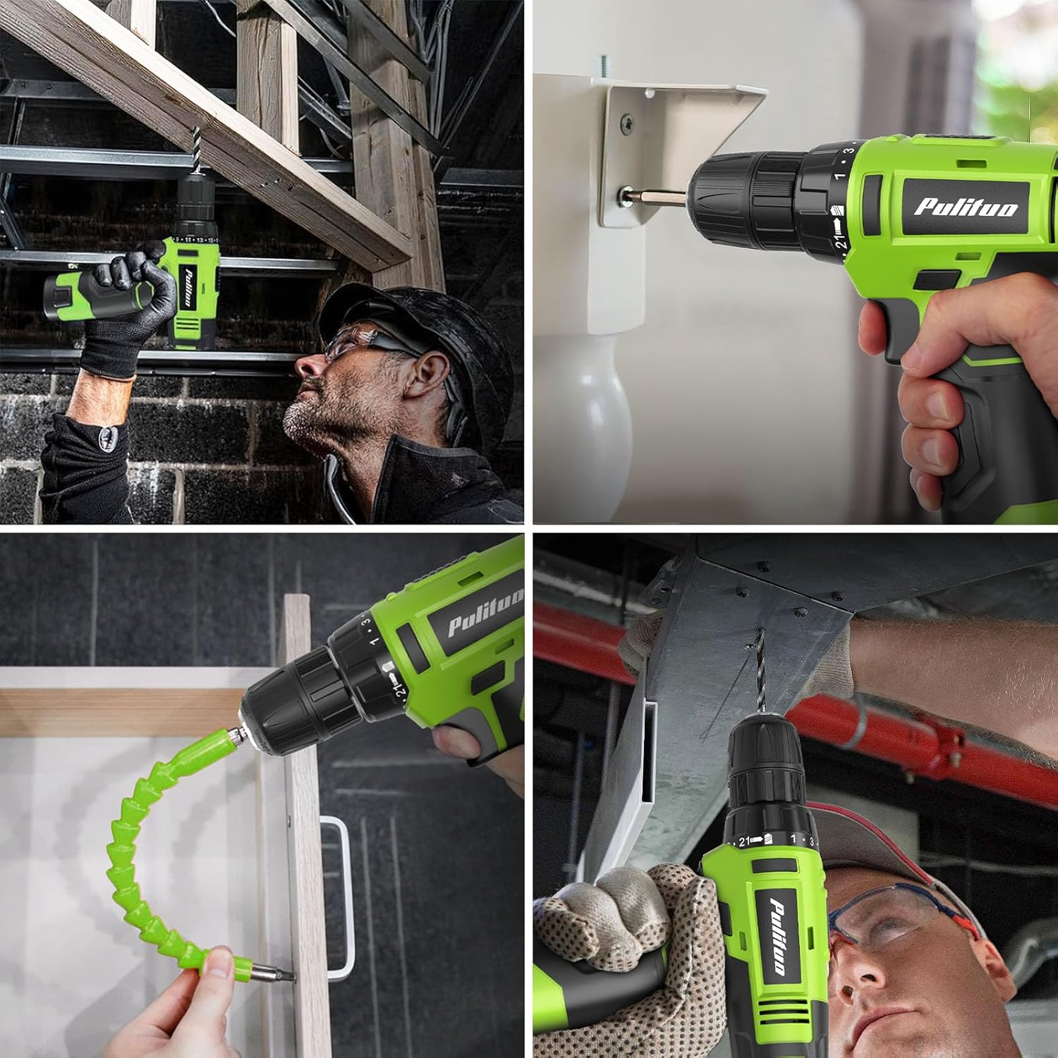 Thumbnail 6 de PULITUO 7212Set-Green 149-Piece Tool Set with 12V Cordless Drill