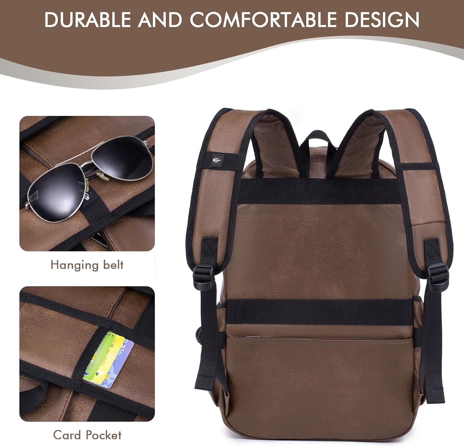 Thumbnail 6 de BAGZY Laptop Backpack for Men 15.6 Inches: 25L, Waterproof and Airline-Compliant