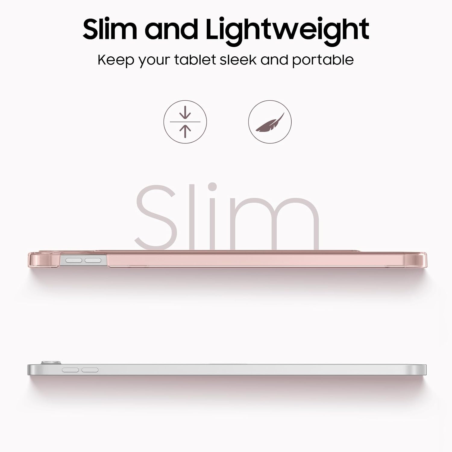 Detalle de FINTIE Ultra Slim Case for iPad (A16) 11th Gen 2025 / iPad 10th Gen 10.9in 2022 in Rose Gold